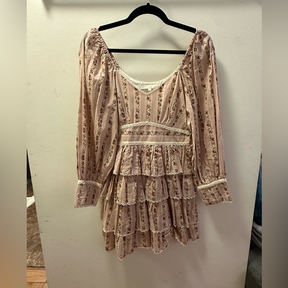 NEW LoveShackFancy Astor Dress in Macaroon Size 00 - Picture 4 of 4